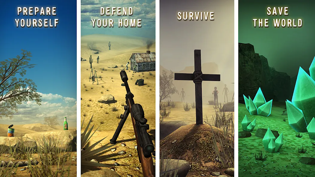 Last Hope - Zombie Sniper 3D MOD APK на Android — Безлимитные патроны и улучшенное оружие — скриншот 1