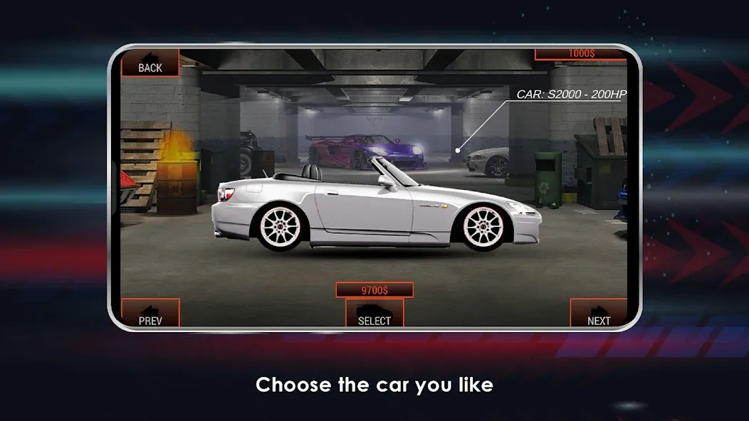 Japan Drag Racing (Мод Безлимитные деньги и открыты машины) — скриншот 1 Japan Drag Racing (Мод Безлимитные деньги и открыты машины) — скриншот 1