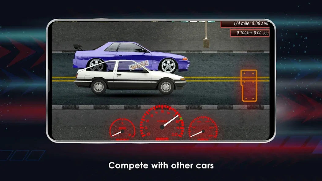 Japan Drag Racing (Мод Безлимитные деньги и открыты машины) — скриншот 3 Japan Drag Racing (Мод Безлимитные деньги и открыты машины) — скриншот 3
