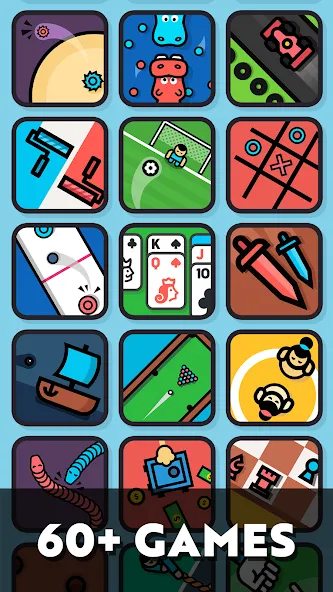 Скачать 2 Player games : the Challenge MOD APK — Много мини-игр для двоих — скриншот 1