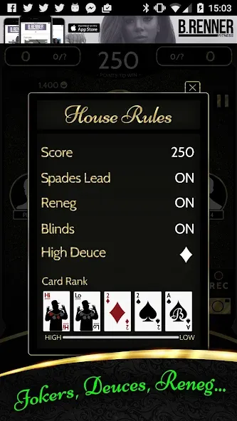 Взломанная Black Spades - Jokers & Prizes на Андроид — Безлимитные монеты и призы — скриншот 4