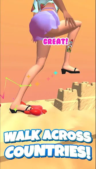 ASMR Tippy Toe - ASMR Games — Мод: Без рекламы и все уровни — скриншот 4