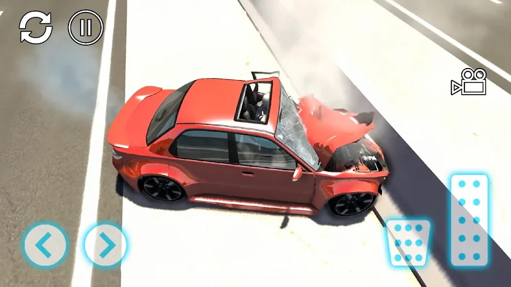 Скачать Car Crash Extreme на Андроид — Разблокированы все машины и трассы — скриншот 1