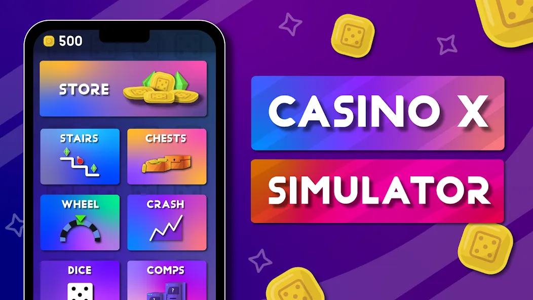 Скачать Casino X - Casino Simulator на телефон — Безлимитные деньги и джекпоты — скриншот 1