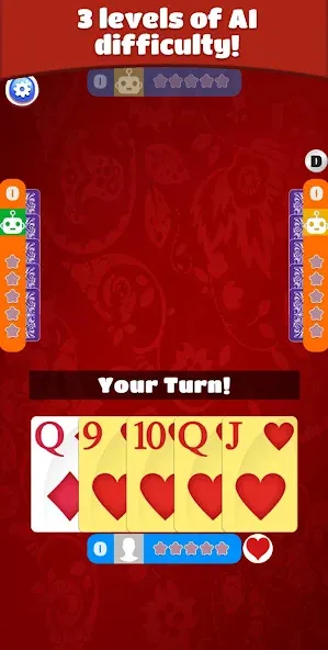 Скачать Euchre MOD APK — Открыты все режимы и бонусы — скриншот 2 Скачать Euchre MOD APK — Открыты все режимы и бонусы — скриншот 2