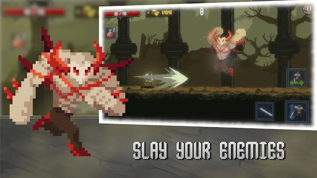 Скачать Deathblaze Action Platformer — Последняя версия (Безлимитные жизни и усиленный урон) — скриншот 3 Скачать Deathblaze Action Platformer — Последняя версия (Безлимитные жизни и усиленный урон) — скриншот 3
