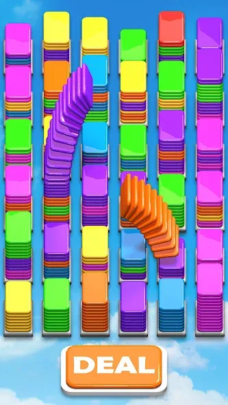 Скачать взломанную Card Shuffle Sort — Без рекламы и все уровни открыты — скриншот 2