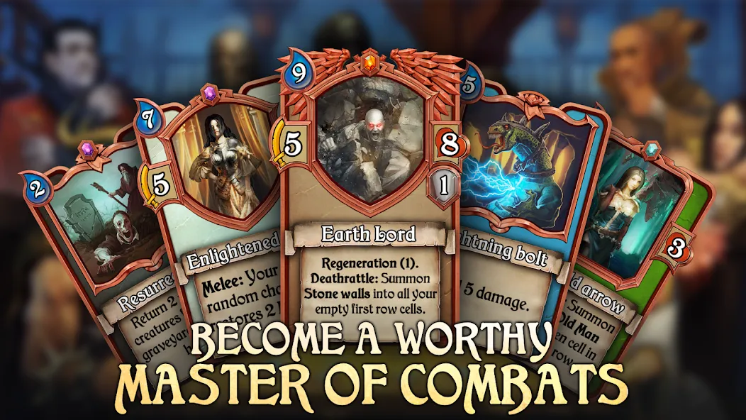 Скачать Echo of Combats: CCG (Мод: Безлимитная энергия и открытые карты) на Андроид — скриншот 1