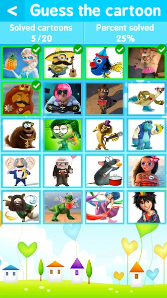 Скачать Cartoon Quiz на телефон — Безлимитные подсказки и жизни — скриншот 2 Скачать Cartoon Quiz на телефон — Безлимитные подсказки и жизни — скриншот 2