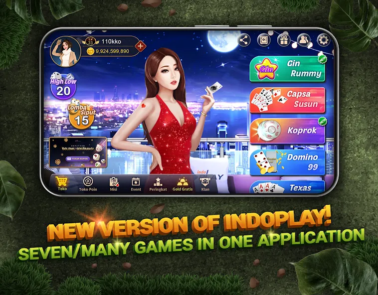 Скачать Indoplay-Capsa Domino QQ Poker на телефон — Безлимитные фишки и бонусы — скриншот 1 Скачать Indoplay-Capsa Domino QQ Poker на телефон — Безлимитные фишки и бонусы — скриншот 1