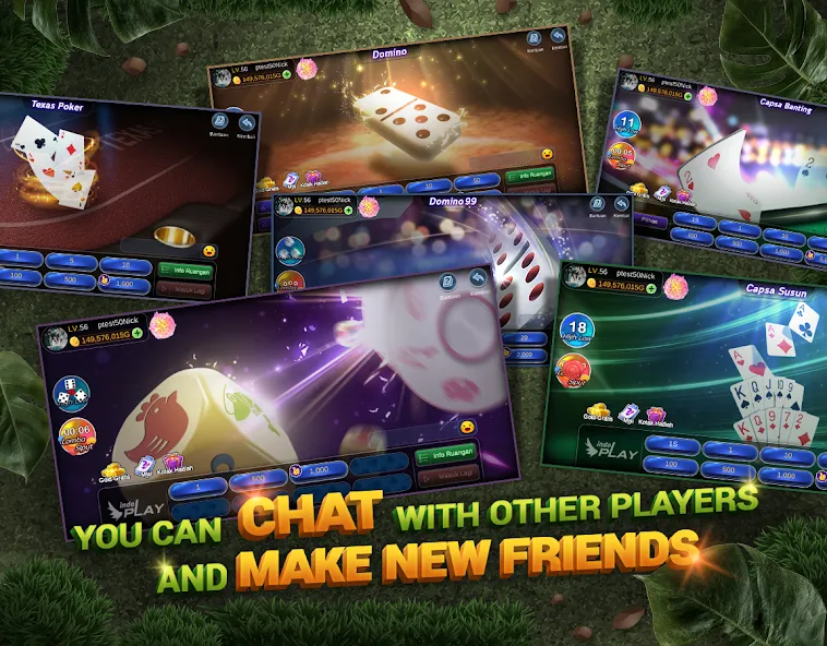 Скачать Indoplay-Capsa Domino QQ Poker на телефон — Безлимитные фишки и бонусы — скриншот 5 Скачать Indoplay-Capsa Domino QQ Poker на телефон — Безлимитные фишки и бонусы — скриншот 5