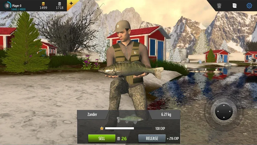Professional Fishing на Андроид — Мод Безлимитные деньги и премиум снасти — скриншот 1