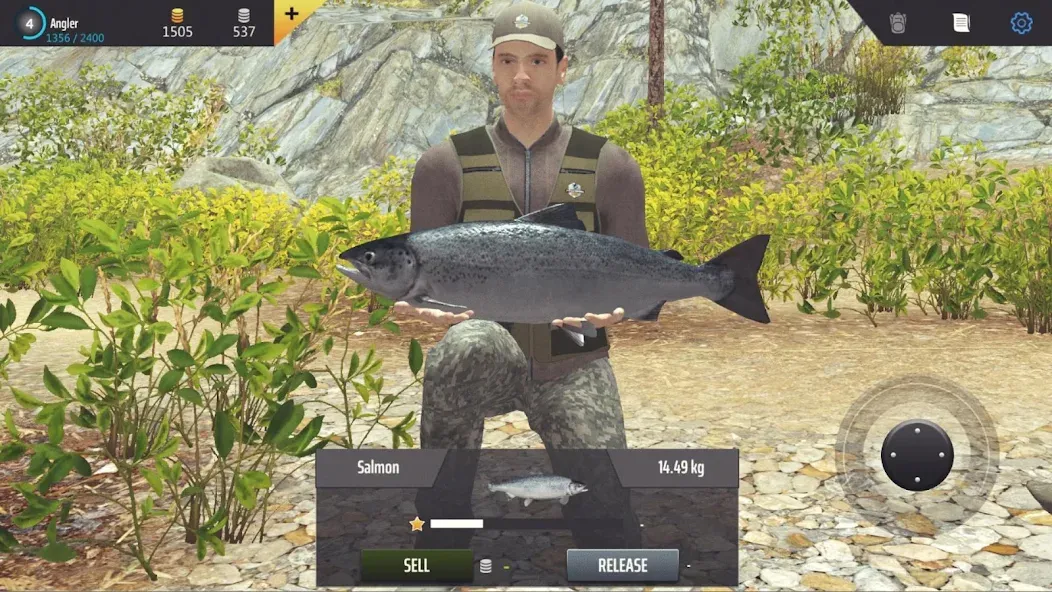 Professional Fishing на Андроид — Мод Безлимитные деньги и премиум снасти — скриншот 4