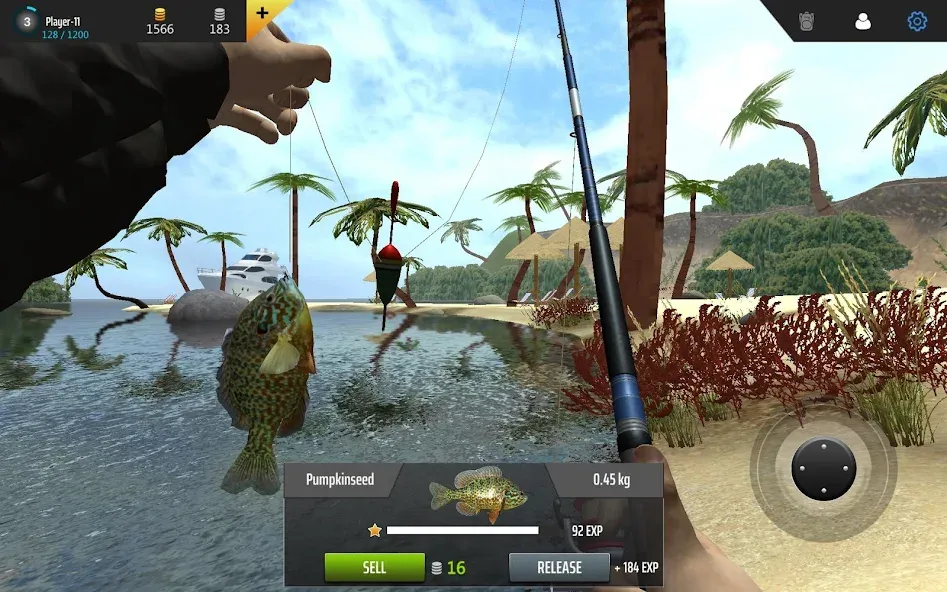Professional Fishing на Андроид — Мод Безлимитные деньги и премиум снасти — скриншот 5