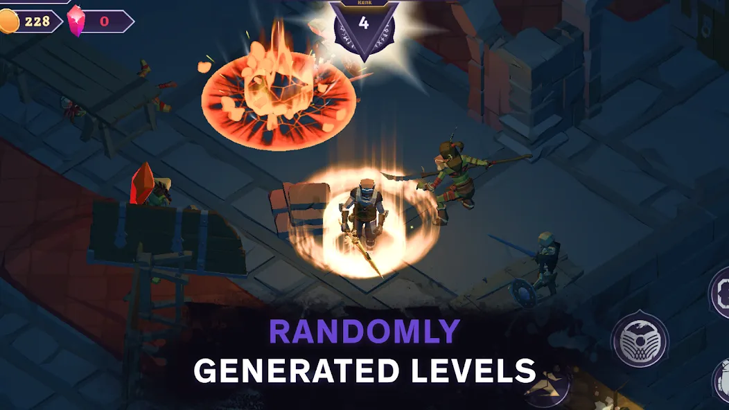 Скачать Dread Rune MOD APK — Бесконечные руны и открытые способности — скриншот 2