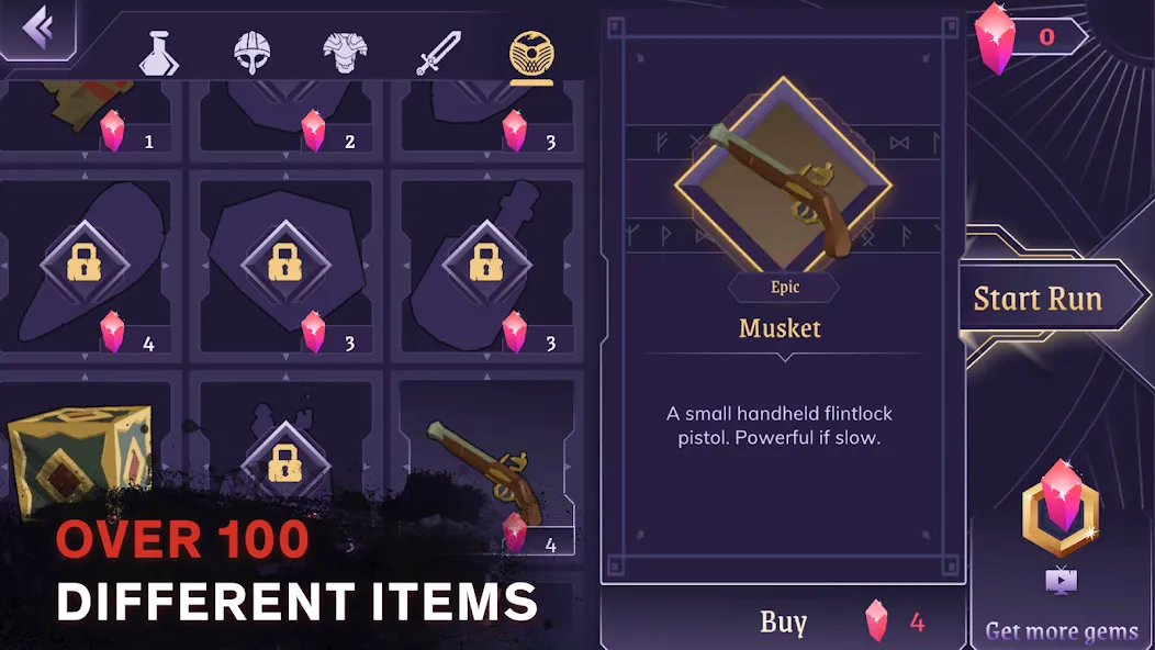 Скачать Dread Rune MOD APK — Бесконечные руны и открытые способности — скриншот 5