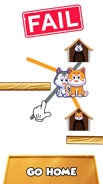Dog rush: Draw to save games Mod APK Много денег и все уровни открыты — Скачать на Андроид — скриншот 2 Dog rush: Draw to save games Mod APK Много денег и все уровни открыты — Скачать на Андроид — скриншот 2