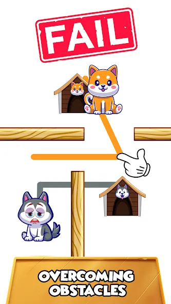 Dog rush: Draw to save games Mod APK Много денег и все уровни открыты — Скачать на Андроид — скриншот 3 Dog rush: Draw to save games Mod APK Много денег и все уровни открыты — Скачать на Андроид — скриншот 3