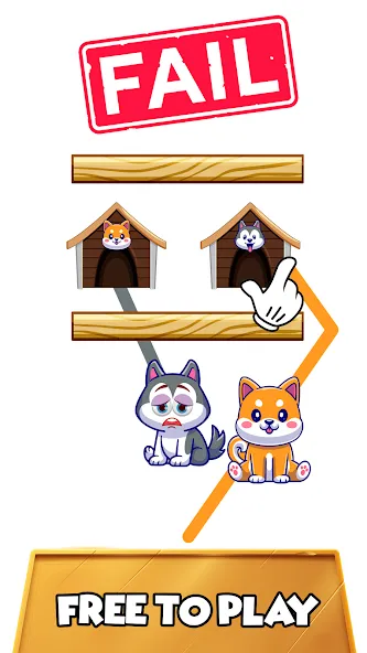 Dog rush: Draw to save games Mod APK Много денег и все уровни открыты — Скачать на Андроид — скриншот 4 Dog rush: Draw to save games Mod APK Много денег и все уровни открыты — Скачать на Андроид — скриншот 4