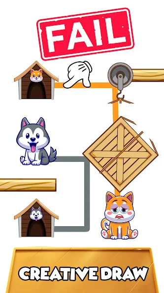 Dog rush: Draw to save games Mod APK Много денег и все уровни открыты — Скачать на Андроид — скриншот 5 Dog rush: Draw to save games Mod APK Много денег и все уровни открыты — Скачать на Андроид — скриншот 5