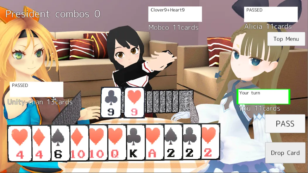 Скачать President Card Game с модом — Без рекламы и много денег — скриншот 2