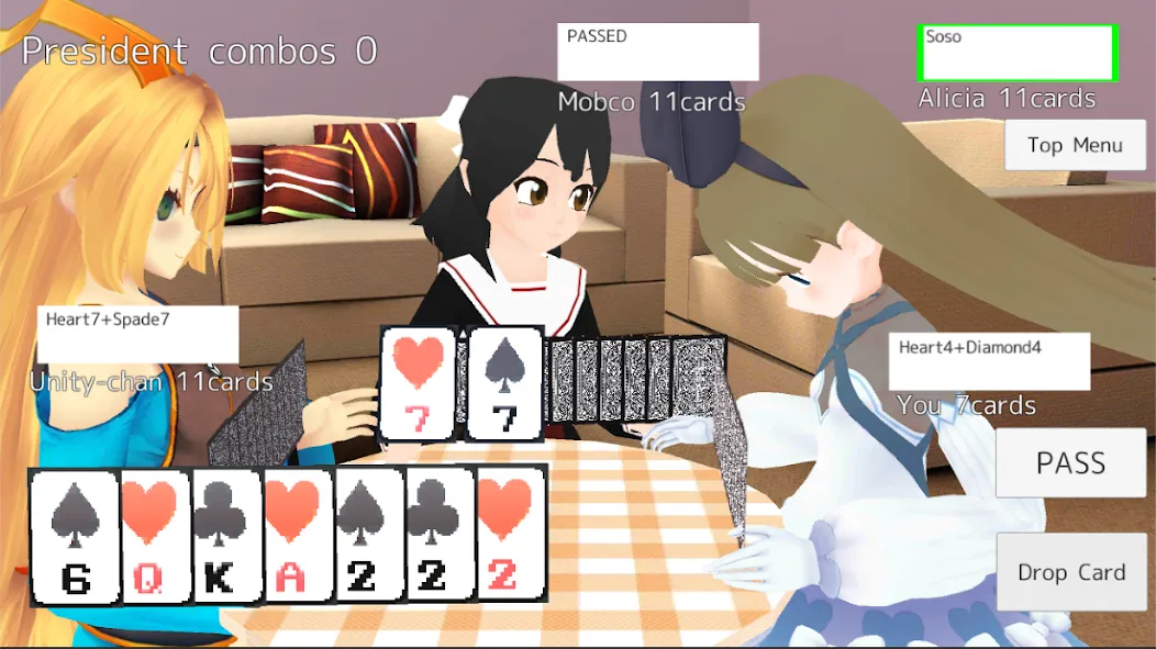 Скачать President Card Game с модом — Без рекламы и много денег — скриншот 3