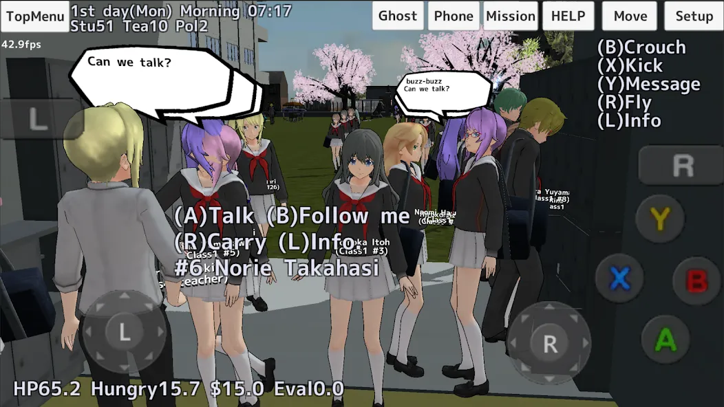 Скачать School Girls Simulator с модом — Много денег и все открыто — скриншот 1