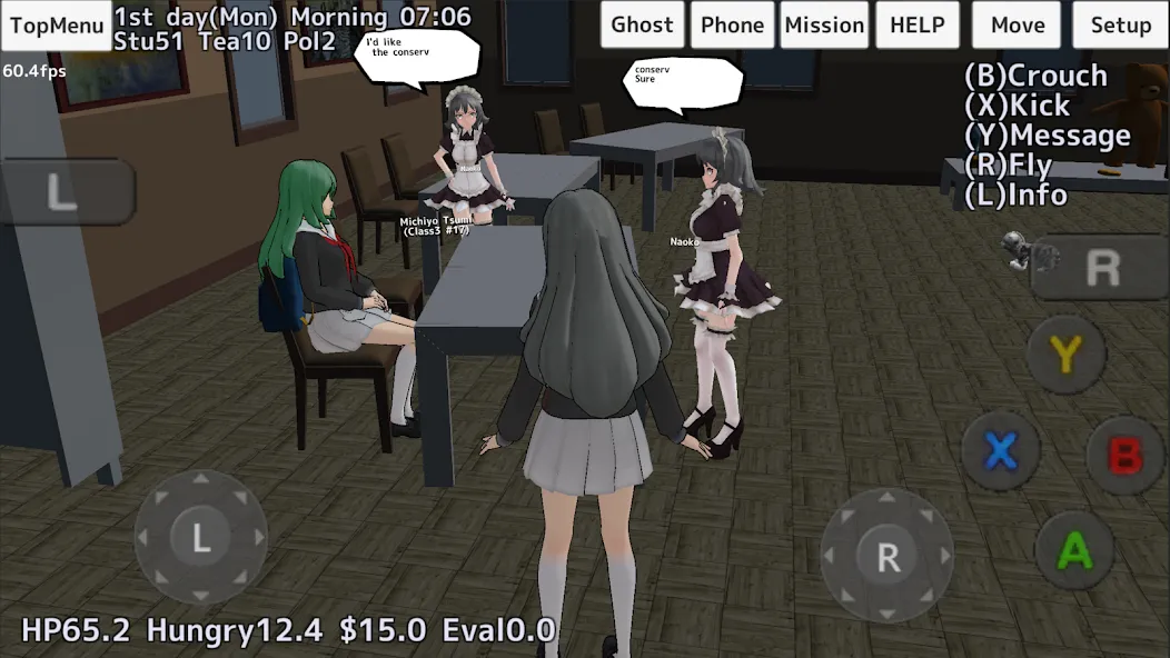 Скачать School Girls Simulator с модом — Много денег и все открыто — скриншот 3