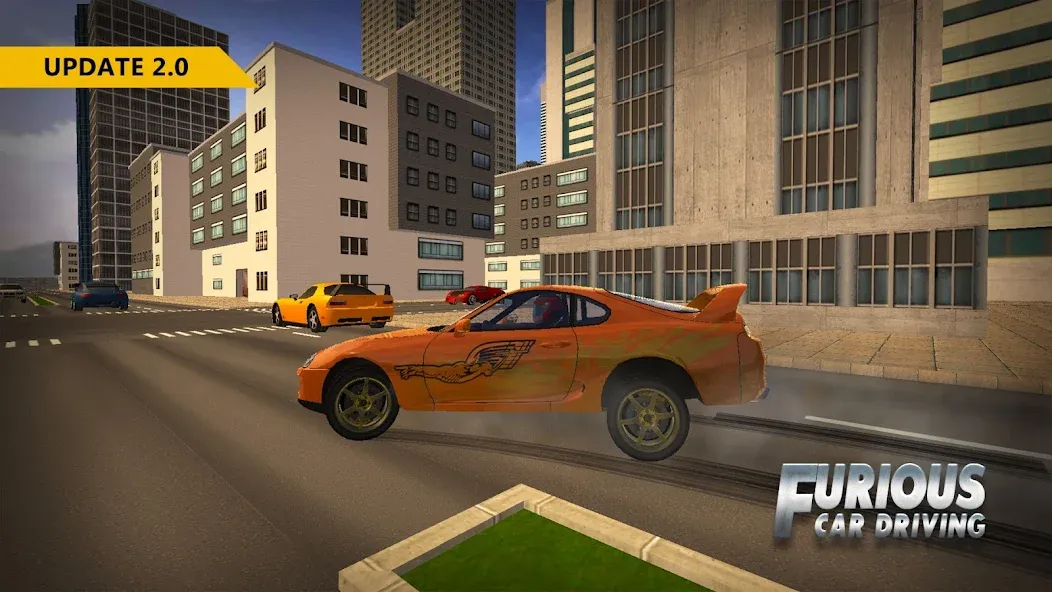 Скачать Furious Car Driving 2023 MOD APK — Безлимитные деньги и топливо — скриншот 2