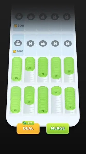 Скачать взлом Coin Sort на Андроид — Безлимитные монеты и открыты все уровни — скриншот 4 Скачать взлом Coin Sort на Андроид — Безлимитные монеты и открыты все уровни — скриншот 4