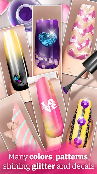 Nail Art Fashion Salon Game MOD — Безлимитные деньги и все предметы на Андроид — скриншот 4