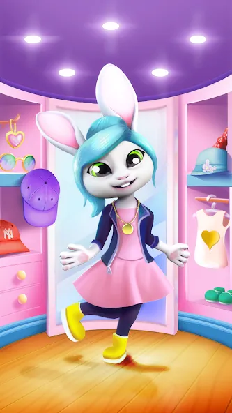 Bu Bunny - Cute pet care game на Андроид — Много монет и ресурсов — скриншот 5