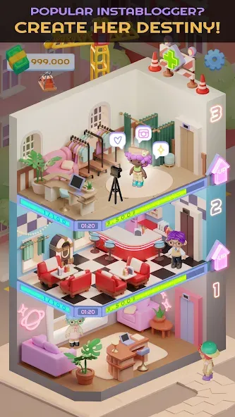 Скачать Idol Tower: K-pop & Models на Андроид — Безлимитные деньги и премиум-контент — скриншот 1