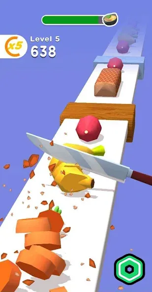Super Slices Robux Roblominer — Взломанная версия (Безлимитные робуксы и все уровни) — скриншот 3