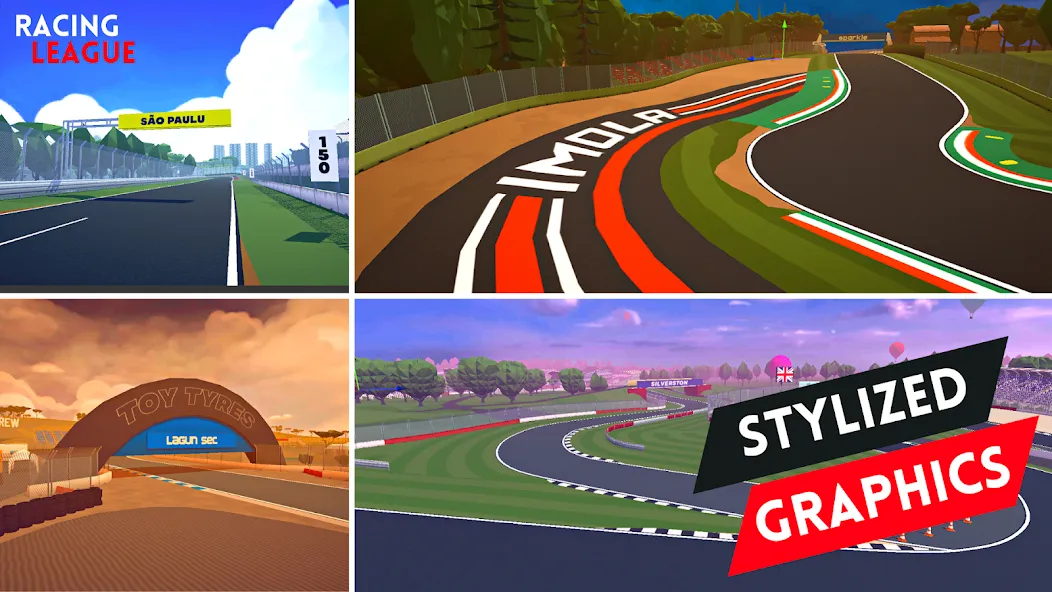 Взлом Racing League: 3D Race Offline — Безлимитные деньги и топливо — скриншот 4