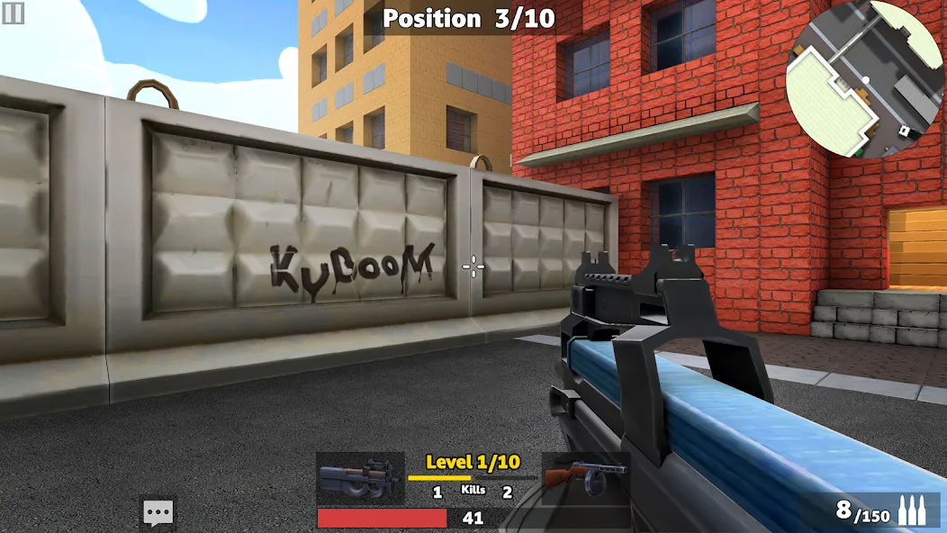 KUBOOM 3D: FPS Shooting Games на Андроид — Мод Безлимитные деньги и оружие — скриншот 1