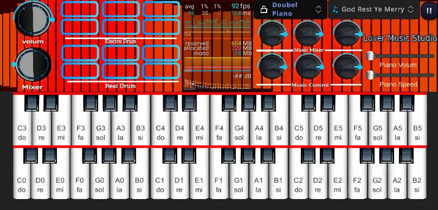 Взломанная Org Piano:Real Piano Keyboard на Андроид — Без рекламы и все функции открыты — скриншот 5