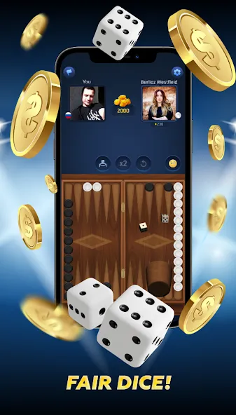 Скачать PPNards: Backgammon board game MOD APK — Без рекламы и открыты все функции — скриншот 2