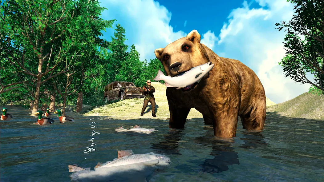 Hunting Simulator 4x4 на Андроид — Безлимитные деньги и патроны — скриншот 3