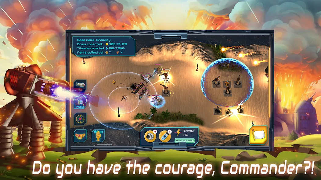 Boulder Base: Defense Strategy Mod APK Безлимитные ресурсы и усиленная база — Скачать на Андроид — скриншот 4