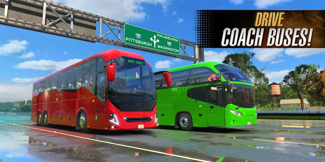 Bus Simulator 2023 MOD — Безлимитные деньги и все автобусы на Андроид — скриншот 3 Bus Simulator 2023 MOD — Безлимитные деньги и все автобусы на Андроид — скриншот 3