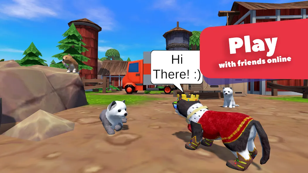 Взломанная Dog Simulator - Animal Life на Андроид — Безлимитные монеты и все породы — скриншот 2