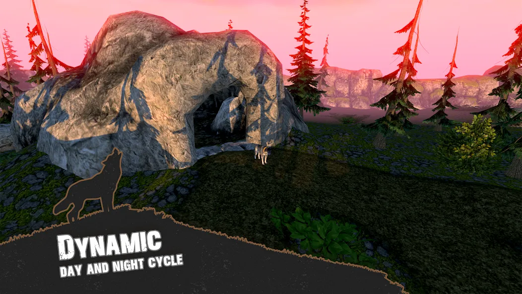Скачать взлом Wolf Simulator - Animal Games на Андроид — Безлимитные деньги и здоровье — скриншот 4