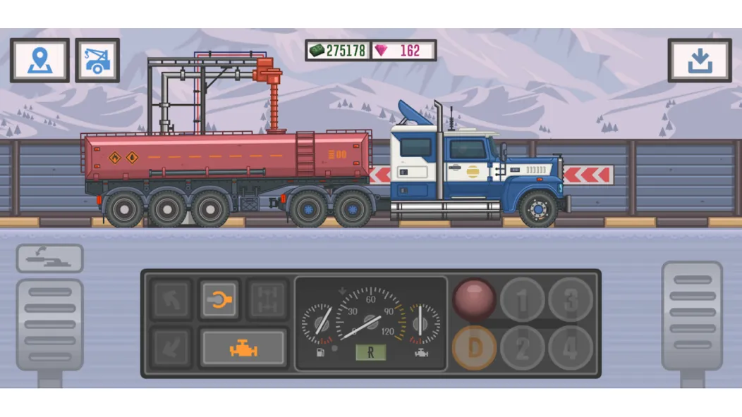 Trucker and Trucks MOD APK на Android — Много денег и все грузовики открыты — скриншот 3