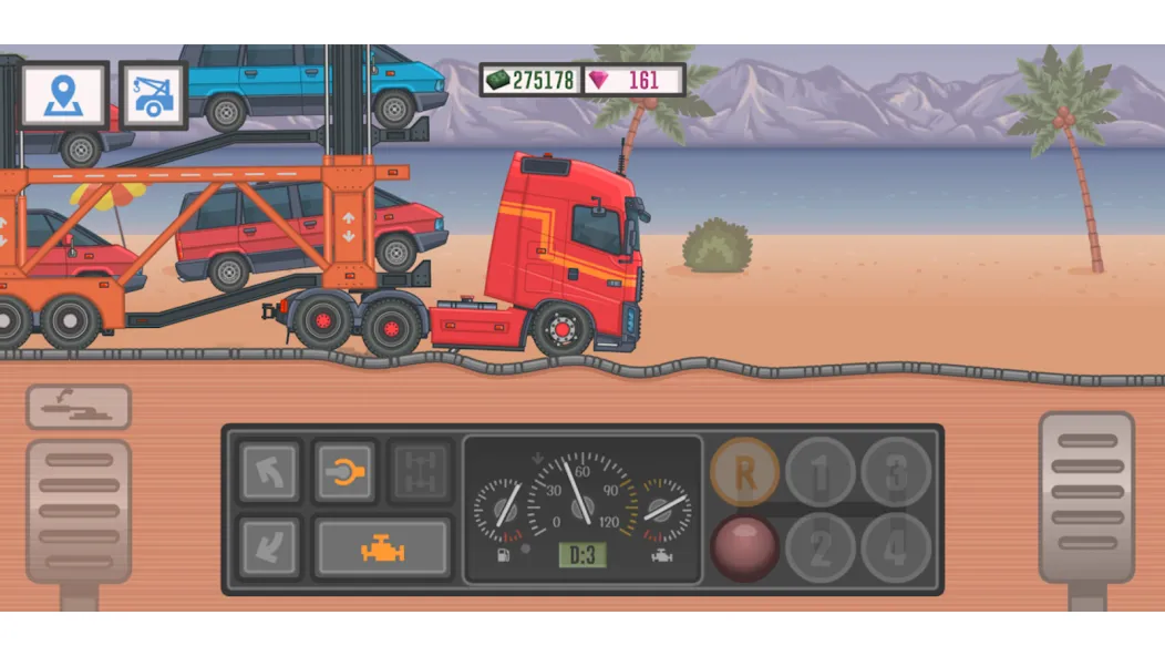 Trucker and Trucks MOD APK на Android — Много денег и все грузовики открыты — скриншот 4