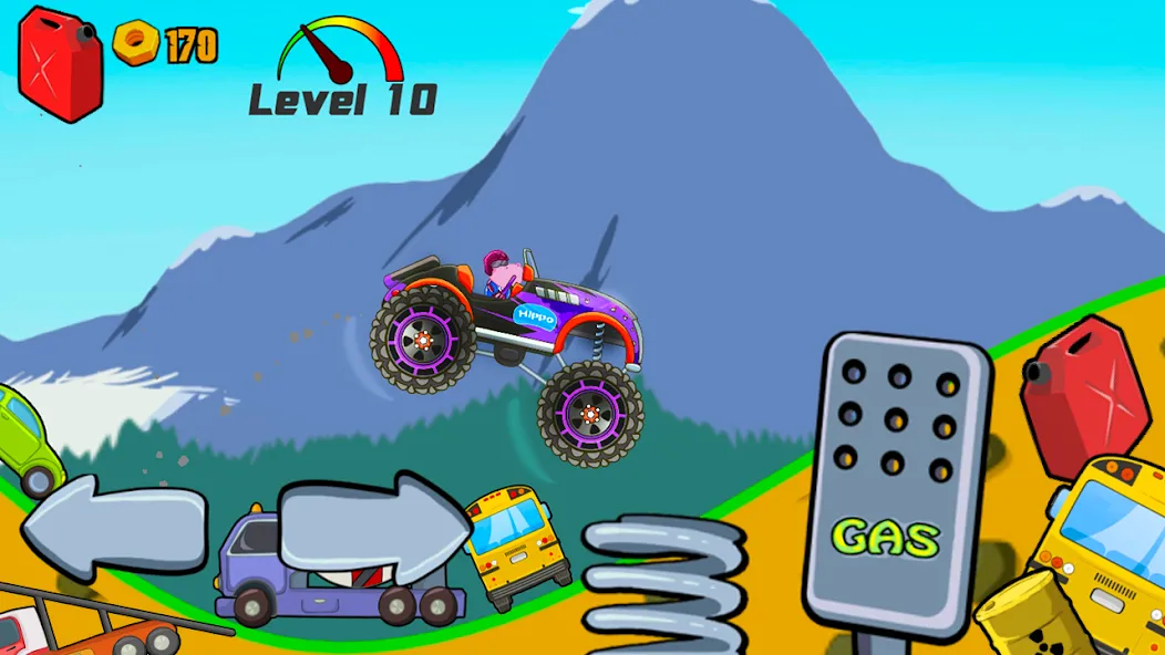 Скачать Kids Monster Truck Racing Game — Модификация Без рекламы и все машины открыты — скриншот 4