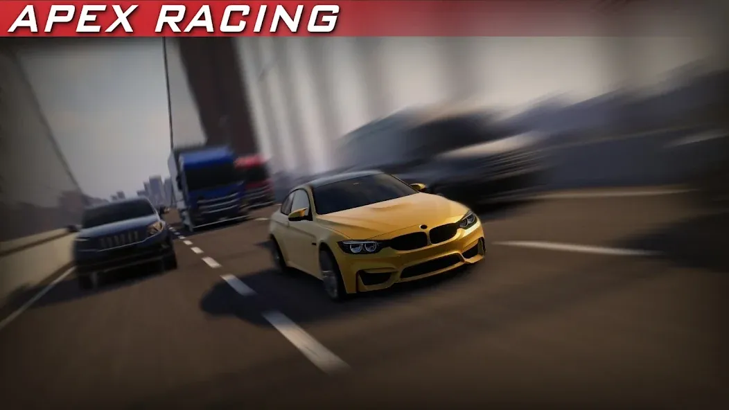 Скачать Apex Racing (Мод: Безлимитные деньги и все машины) на Андроид — скриншот 1