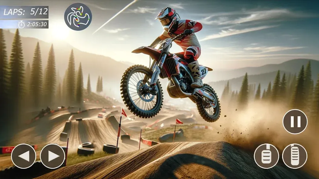 MX Bikes: Motocross Dirt bikes MOD APK — Безлимитные деньги и открытые байки — скриншот 1