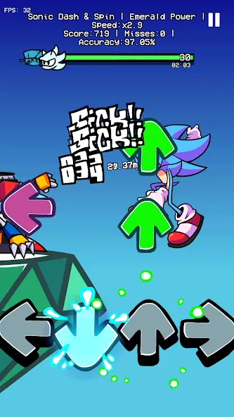 Скачать Dashin Spin Rhythm Battle на Android — Безлимитные монеты и все уровни — скриншот 2