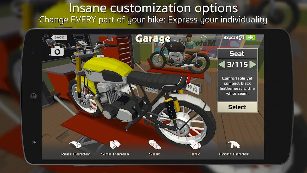 Скачать взлом Cafe Racer на Андроид — Безлимитные деньги и топовые байки — скриншот 2